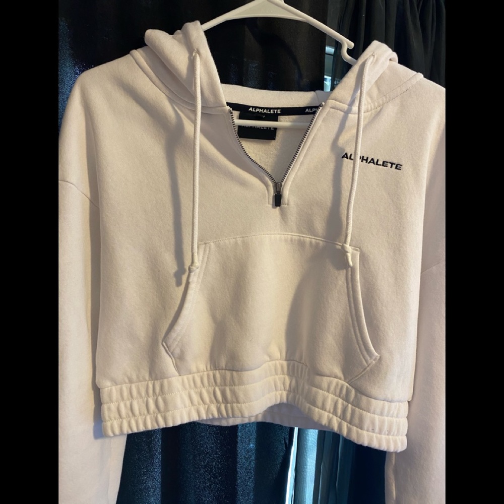 ALPHALETE CROPPED HOODIE